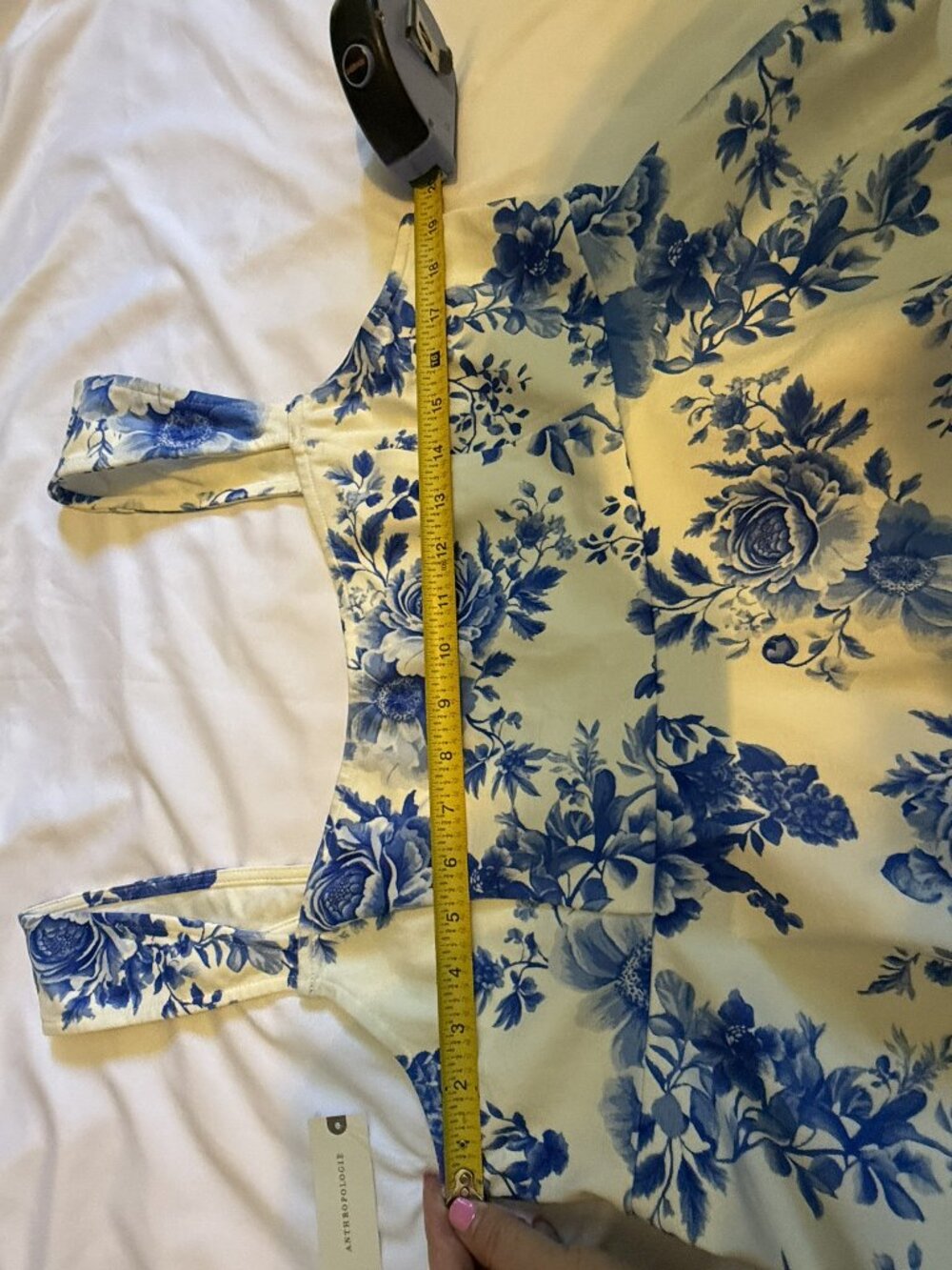 Maeve by Anthropologie Square-Neck Peplum Tank Top XL - Picture 3 of 10
